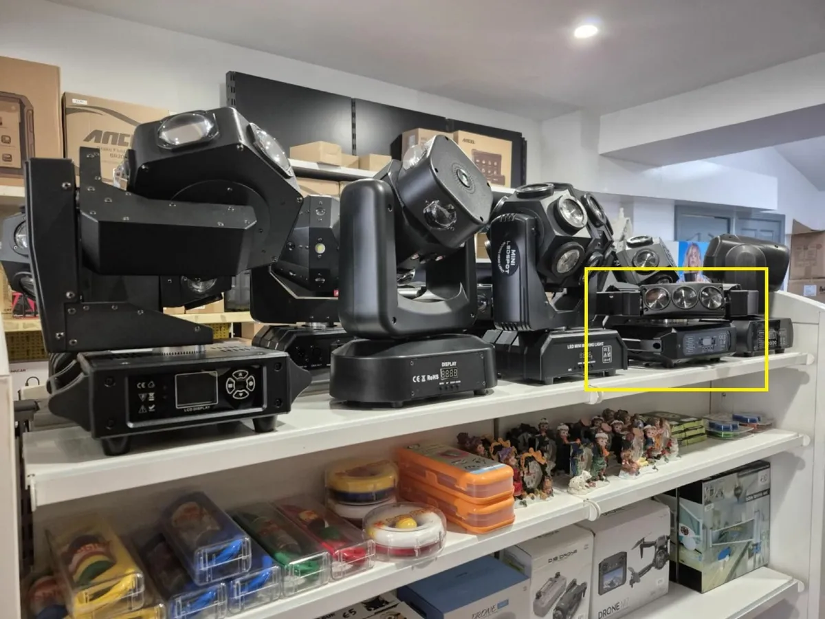 RGB Mini 9 LEDs Bird Moving Head Stage Light DMX-5 - Image 1