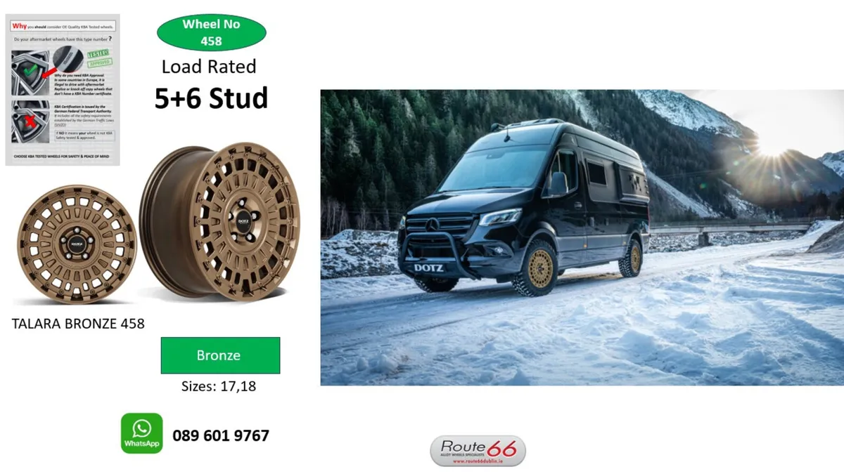 Van Swamper style   alloy wheels Route 66 - Image 1