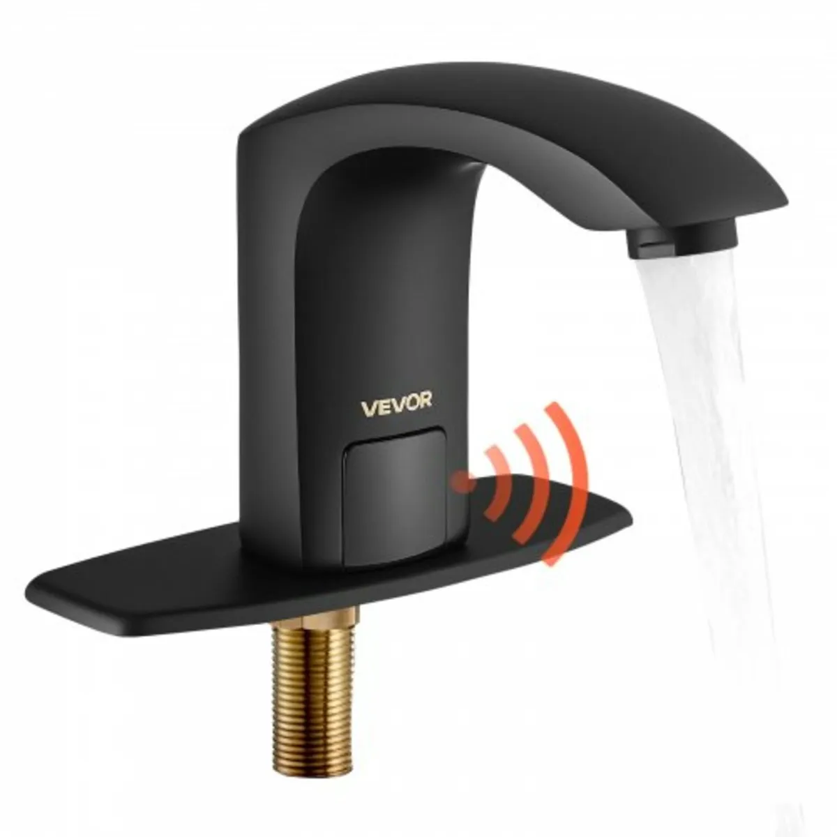 Black-Touchless Bathroom Sink Faucet, Automatic Mo - Image 1