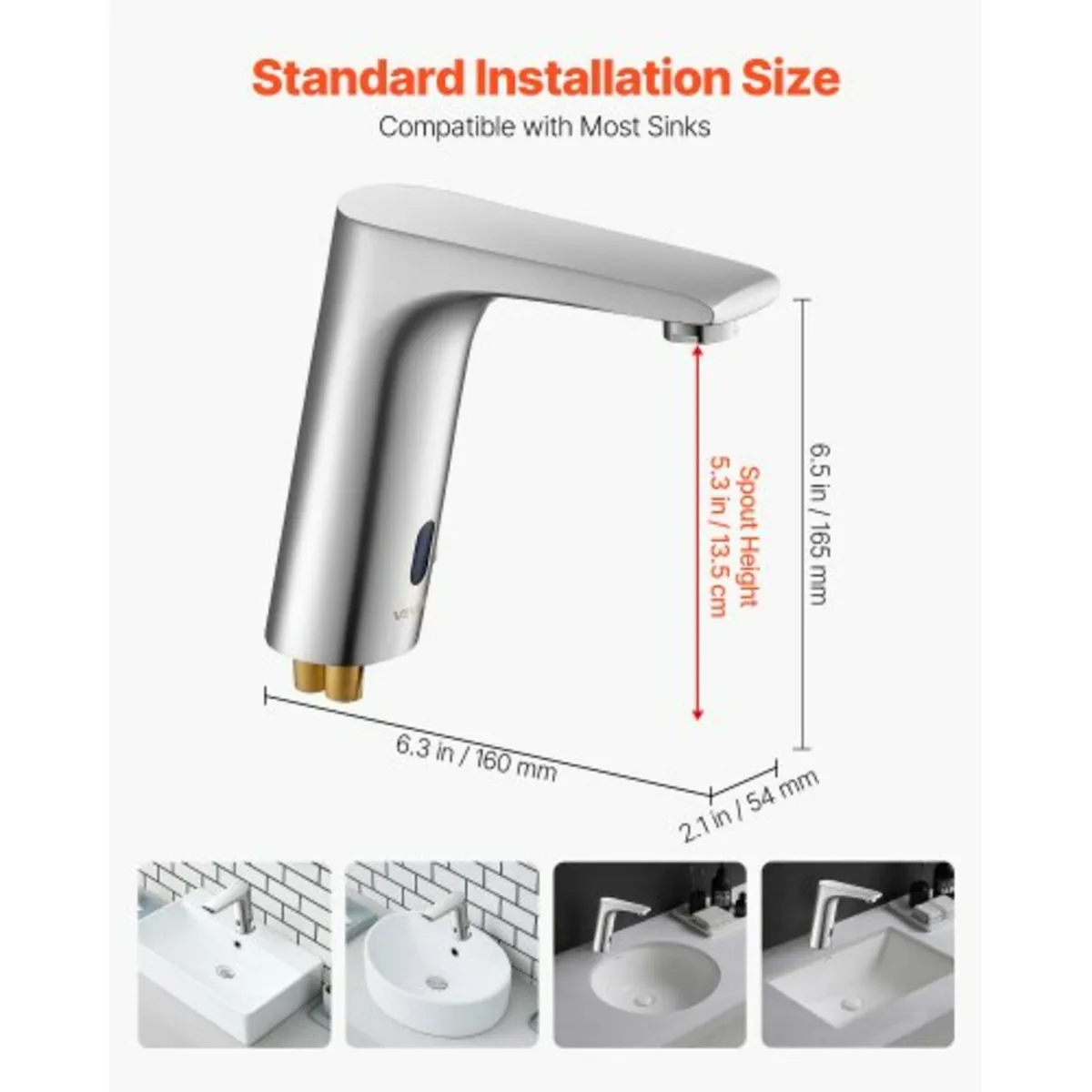 Touchless Bathroom Sink Faucet, Automatic Motion S - Image 2