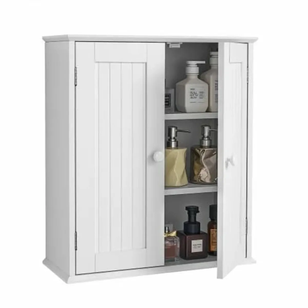 Bathroom Wall Cabinet, 2 Doors and Adjustable Shel - Image 1