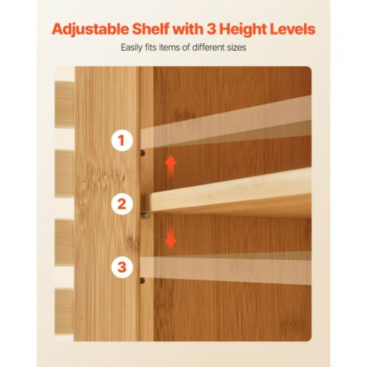 Bathroom Wall Cabinet, 2 Doors and Adjustable Shel - Image 4