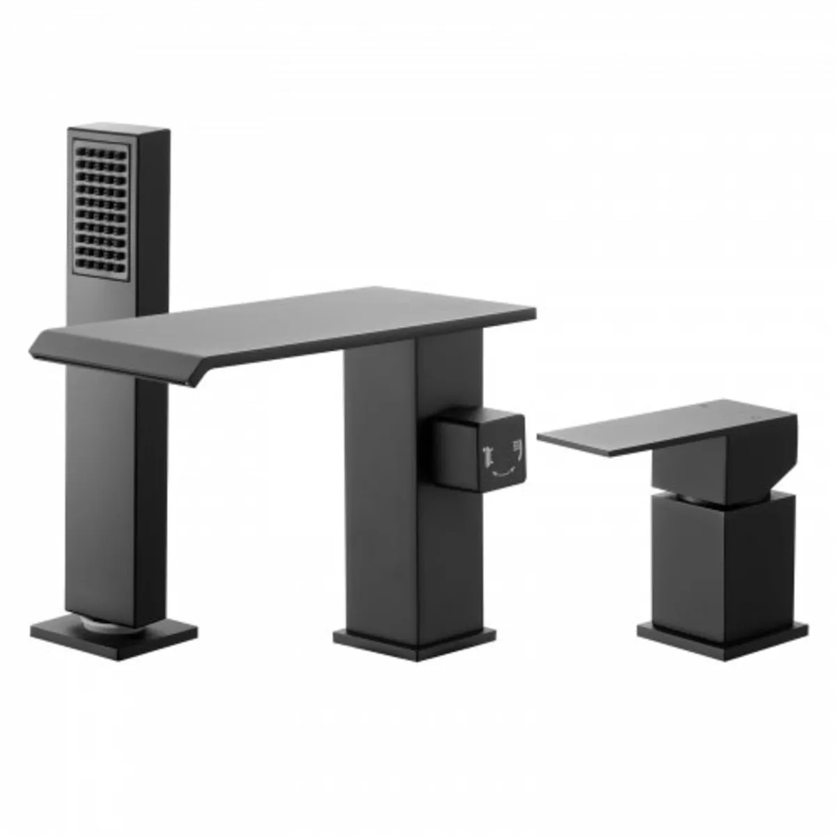 Roman Tub Faucet, 3 Hole Waterfall Bathtub Faucet, - Image 1