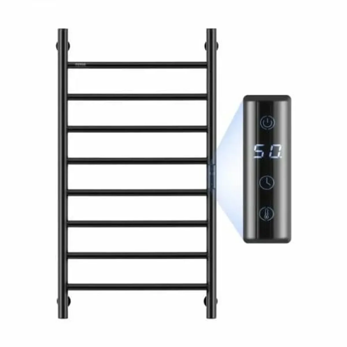 8 Bars Towel Warmer Rack, Wall Mounted Heated Towe - Image 1