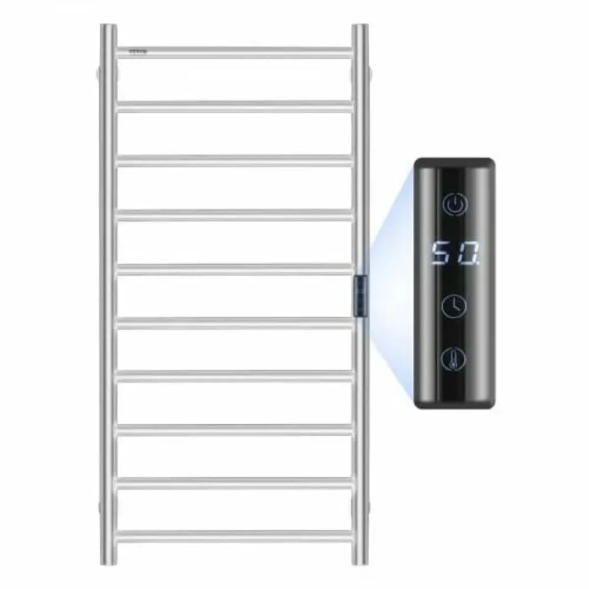 10 Bars Towel Warmer Rack, Wall Mounted Heated Tow - Image 1