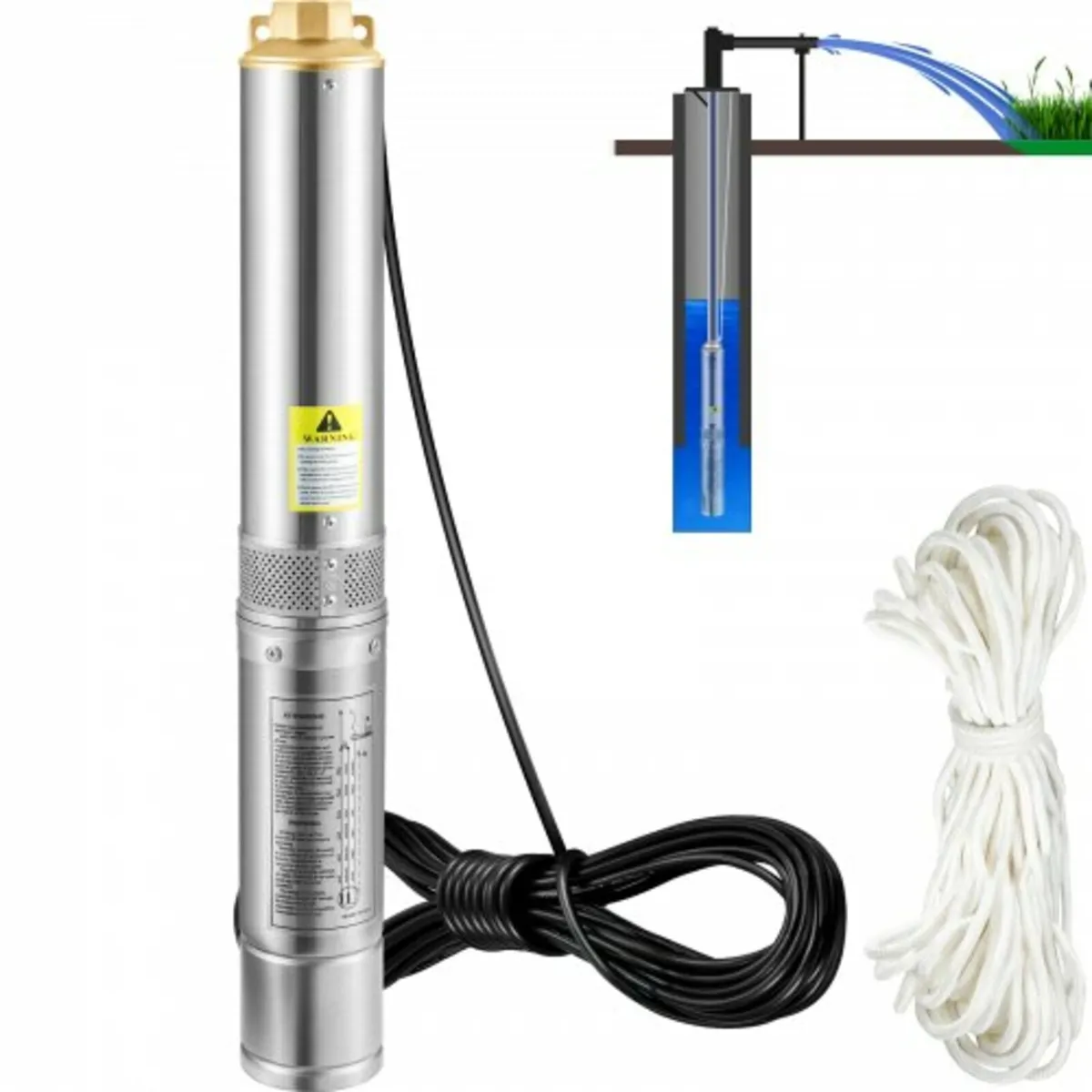 Submersible Pump, 750W 230V/50Hz, 105L/min 62 m He - Image 1