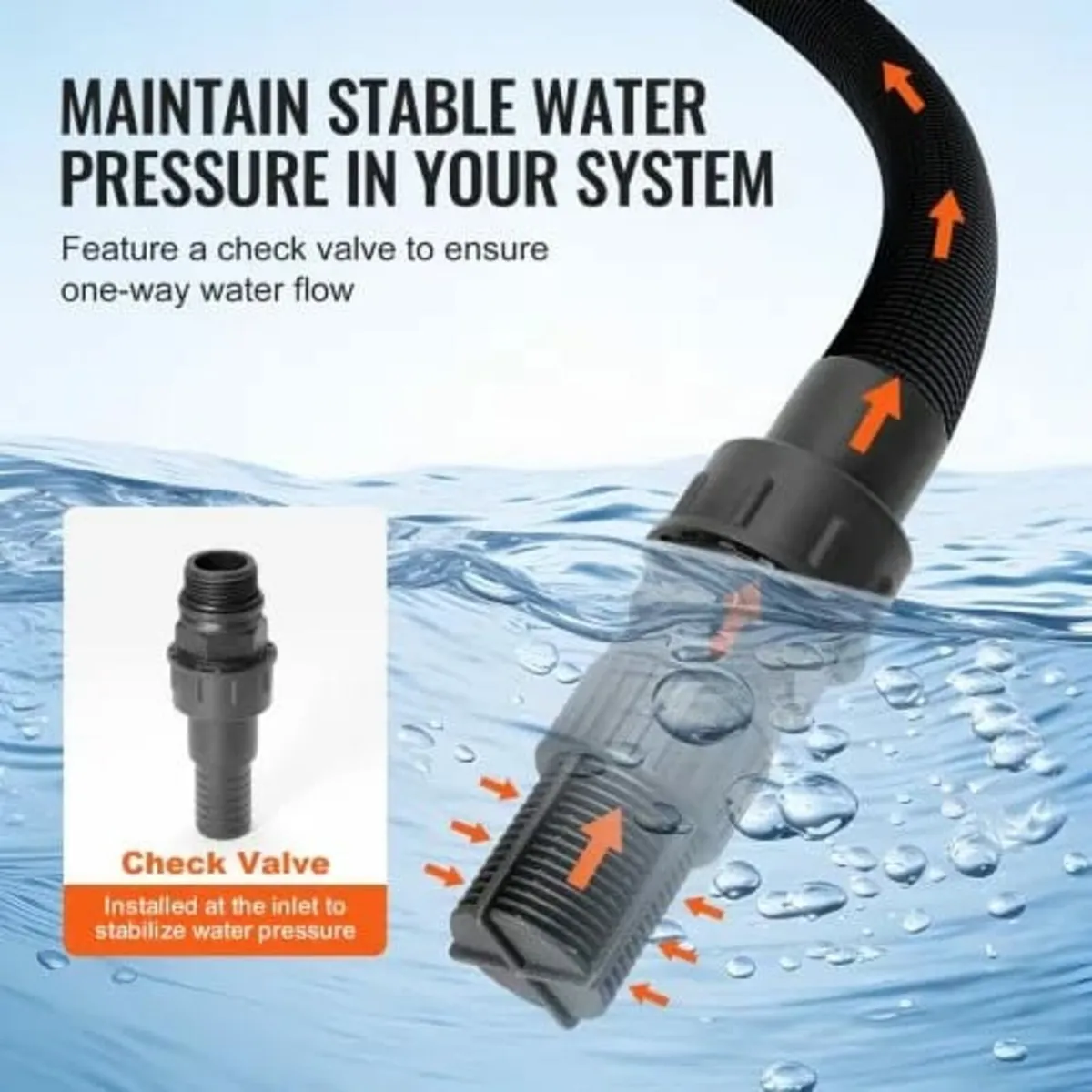 745 W(1 HP) Shallow Well Pump with Pressure Tank, - Image 4