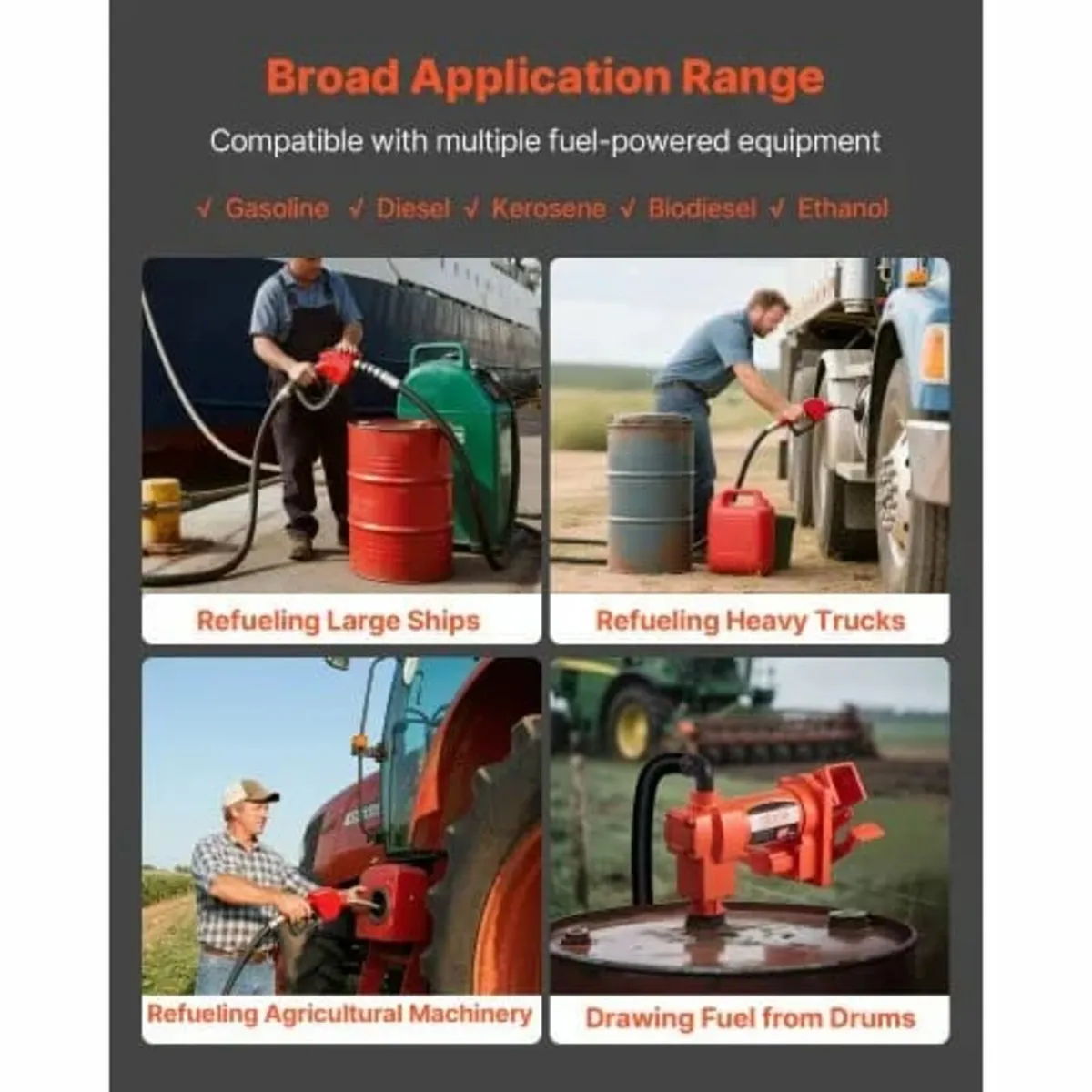 Fuel Transfer Pump 230V, 15 GPM 57 L/min, AC Elect - Image 3