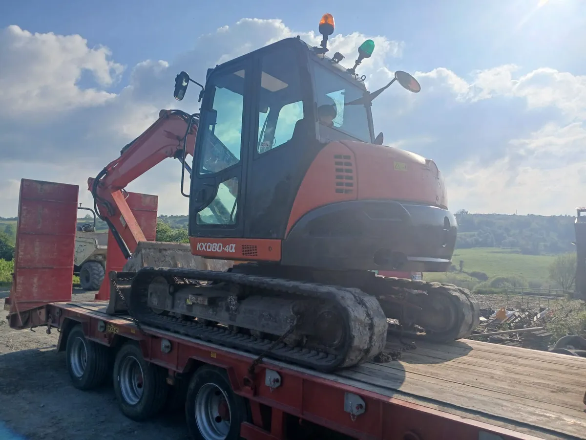 8 ton diggers for hire