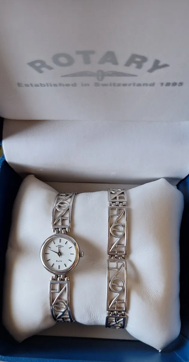 Rotary Sterling Silver Watch Set - Image 1