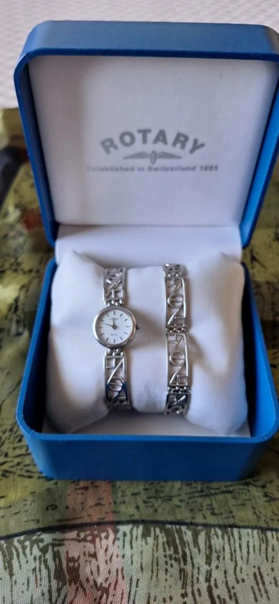 Rotary Sterling Silver Watch Set - Image 1