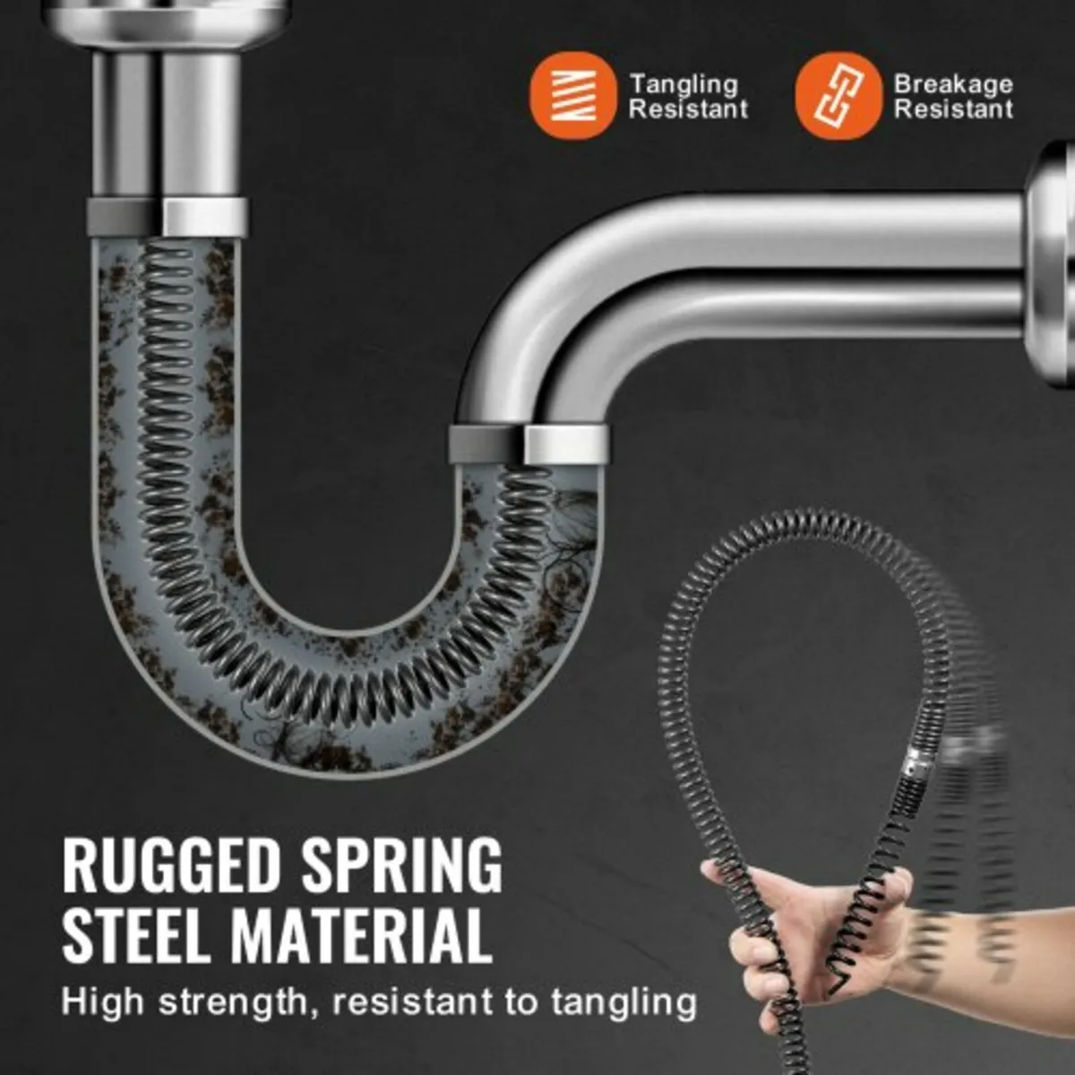 Cleaning Cable 100FT/30.5 m x 5/8In/1.6 cm & 7 Cut - Image 2