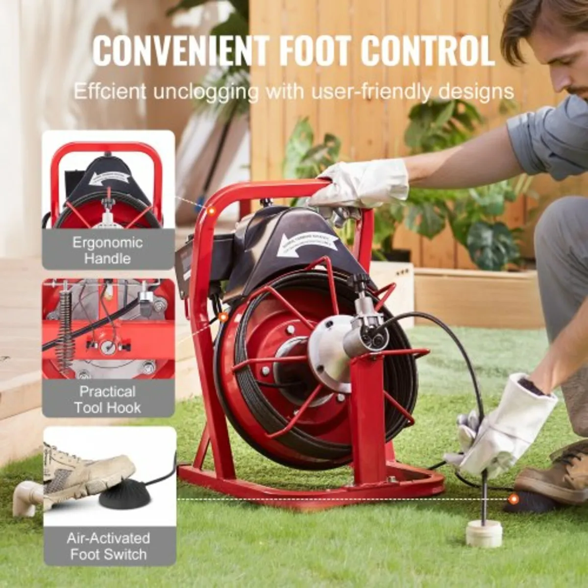 Cleaner Machine Electric Drain Auger 1524 cm x 0.9 - Image 3