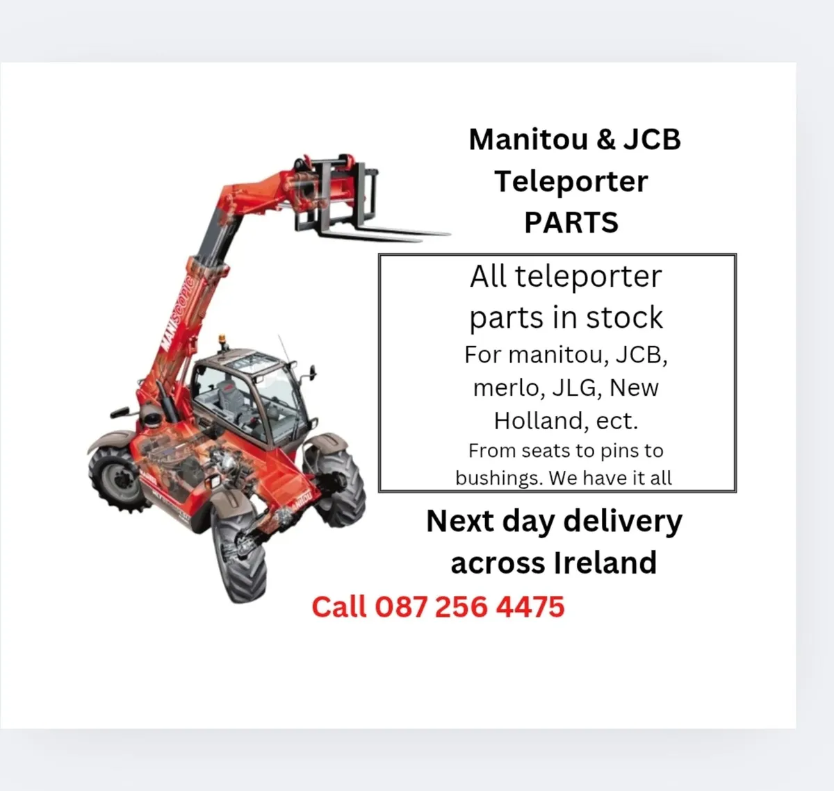 Forklift, boom lift and mini digger parts - Image 3