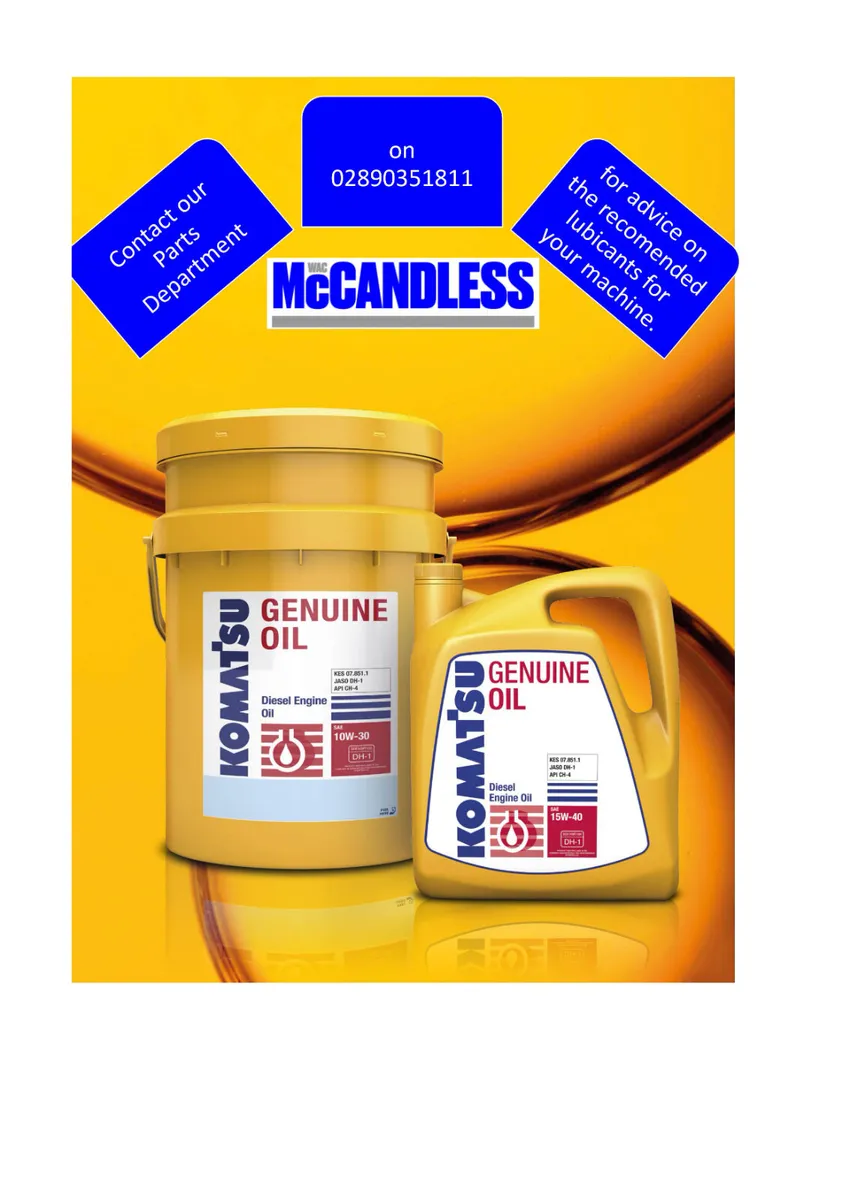 Genuine Komatsu Lubricants