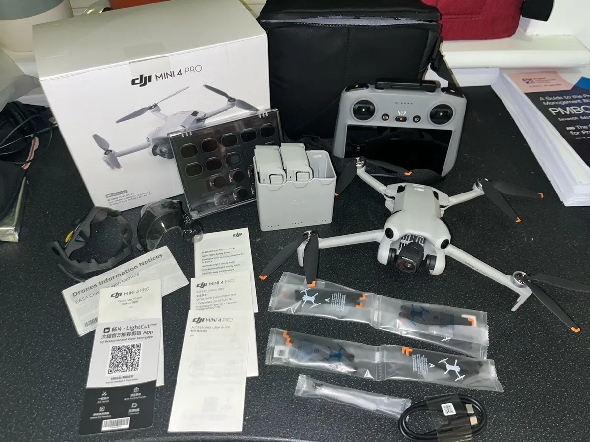 DJI mini 4 pro drone & accessories - Image 1