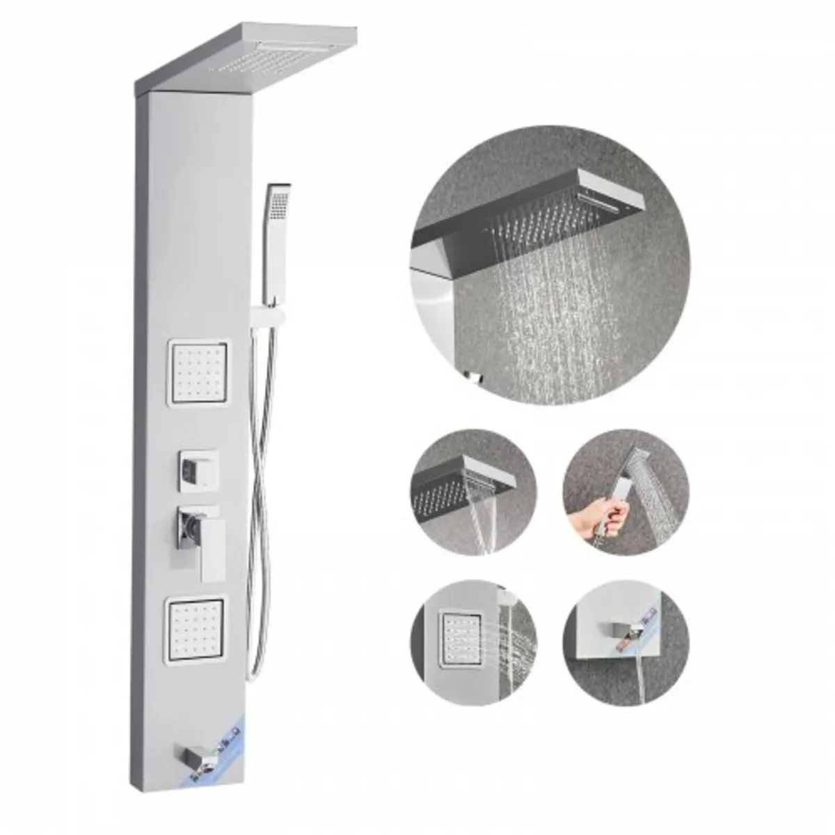 Tower System with Rainfall Waterfall Shower Head, - Image 1