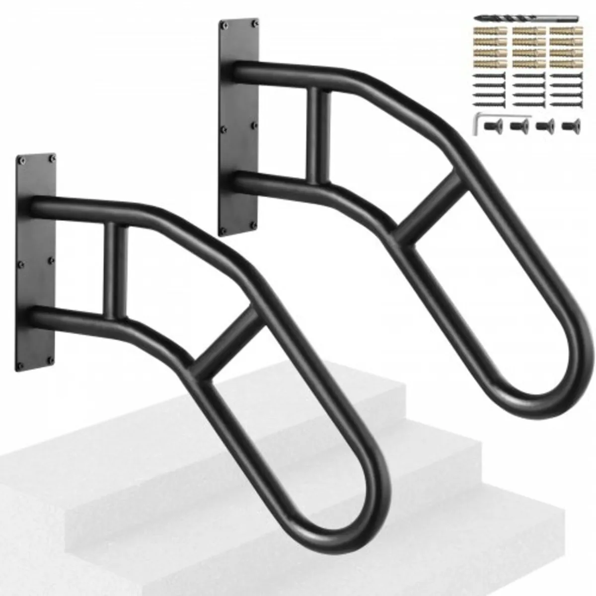 Handrails for Outdoor Steps, 29" Length Wall Mount - Image 1