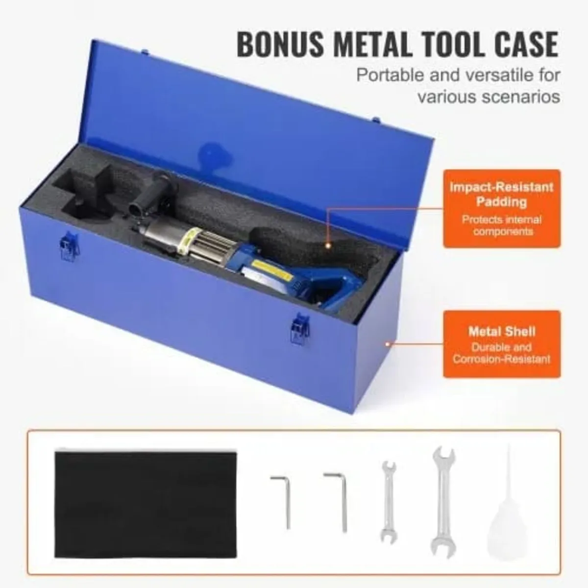 Electric Hydraulic Rebar Bender, 1500W Portable Re - Image 2