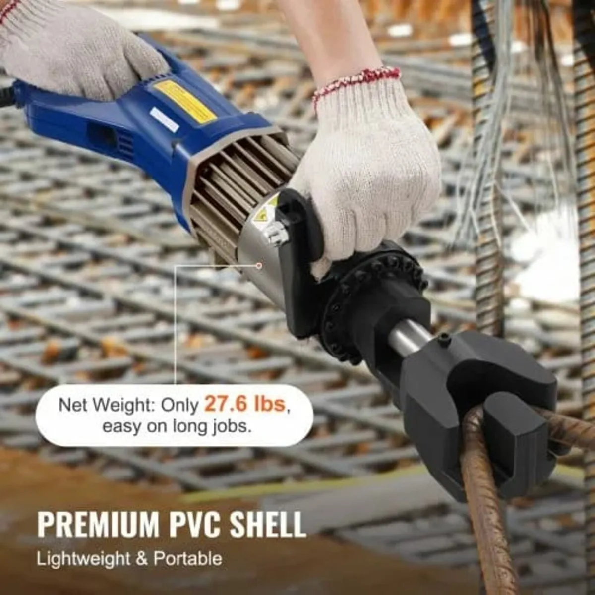 Electric Hydraulic Rebar Bender, 1500W Portable Re - Image 3