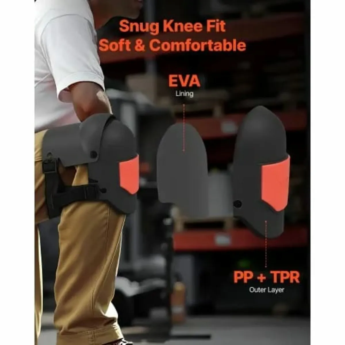 Pads for Work, Extra Thick Construction Knee Pads - Image 2