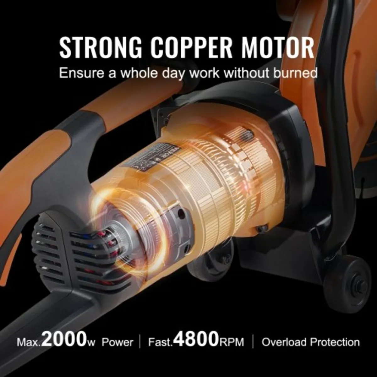 9"/22.9 cm Electric Concrete Saw Wet/Dry Saw Cutte - Image 4