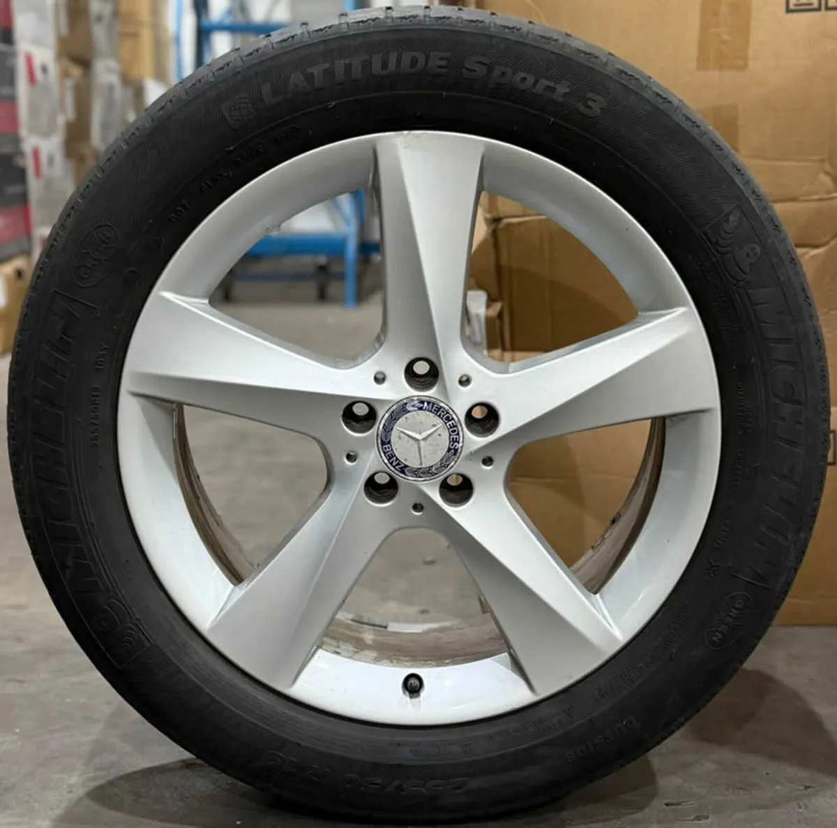19" GENUINE MERCEDES ML W166 ALLOY WHEELS & TYRES - Image 2