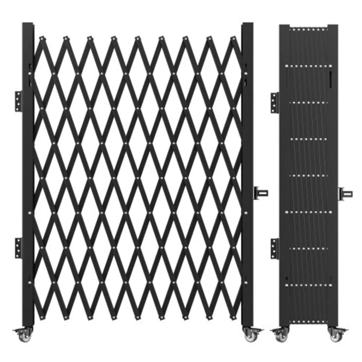 Single Folding Security Gate, 198 cm H x 229 cm W - Image 1