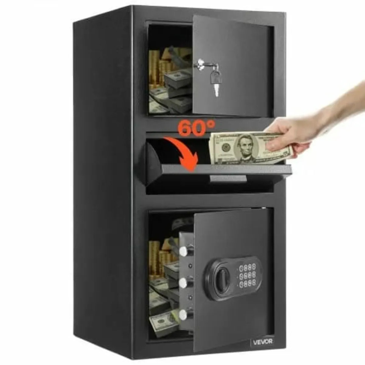 3.6 Cubic Feet Drop Safe, Large Capacity Front Dro - Image 1