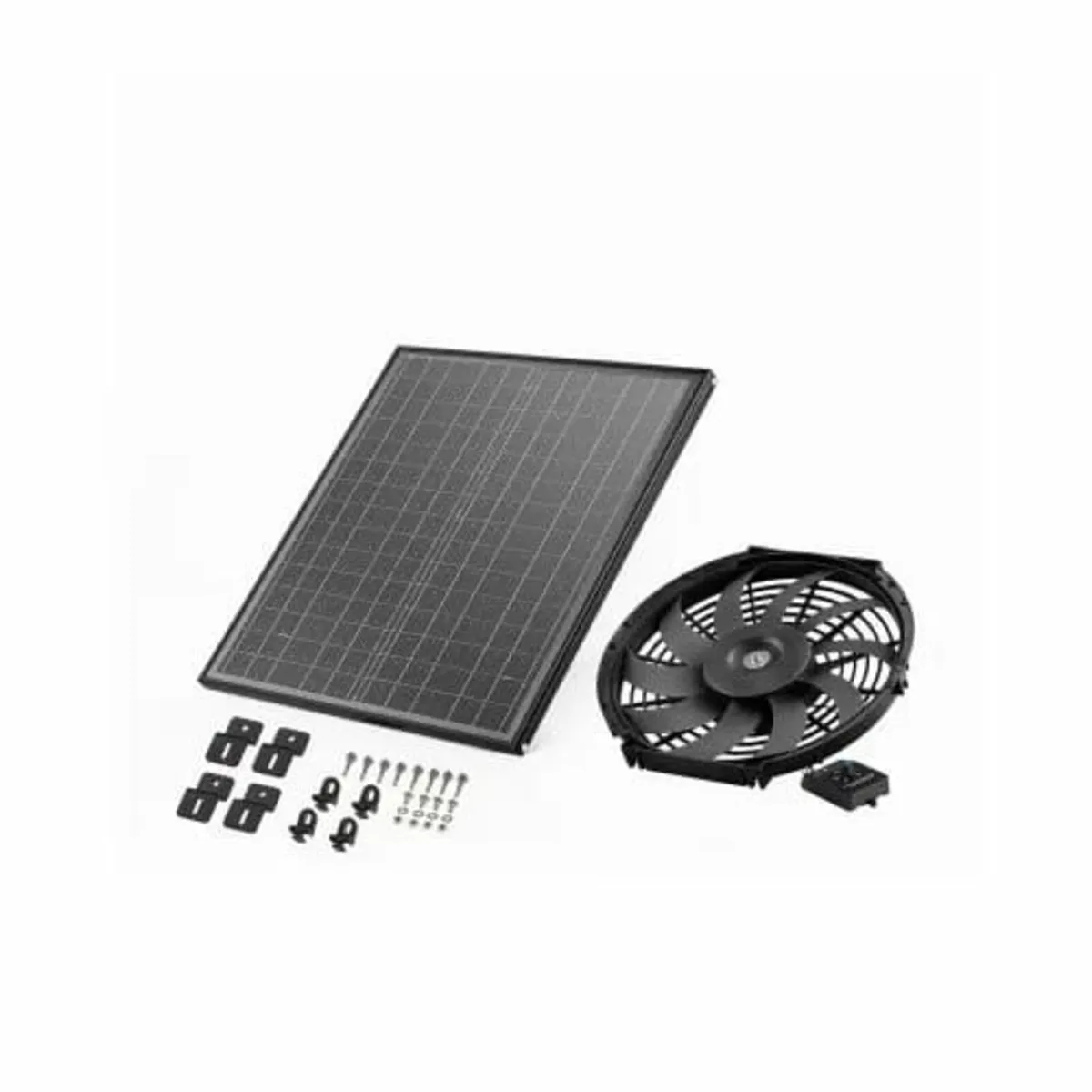 Gable Mount Fan, 12 Inch Solar Power Attic Exhaust - Image 1