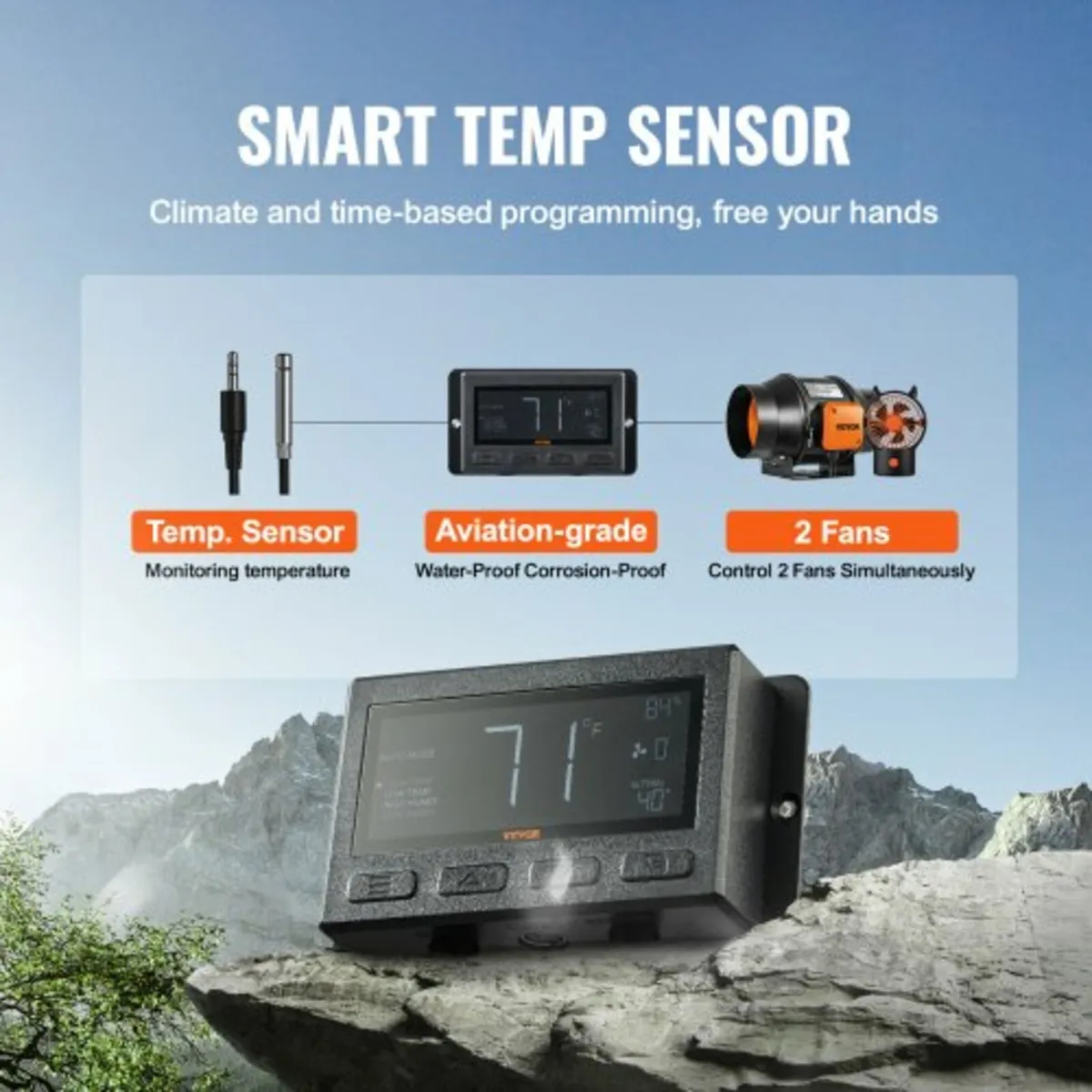 Inline Duct Fan, 6-Inch 402 CFM with Temperature H - Image 4