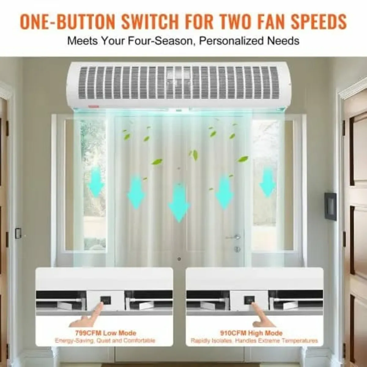 1.2m Commercial Indoor Air Curtain Super Power 2 S - Image 4