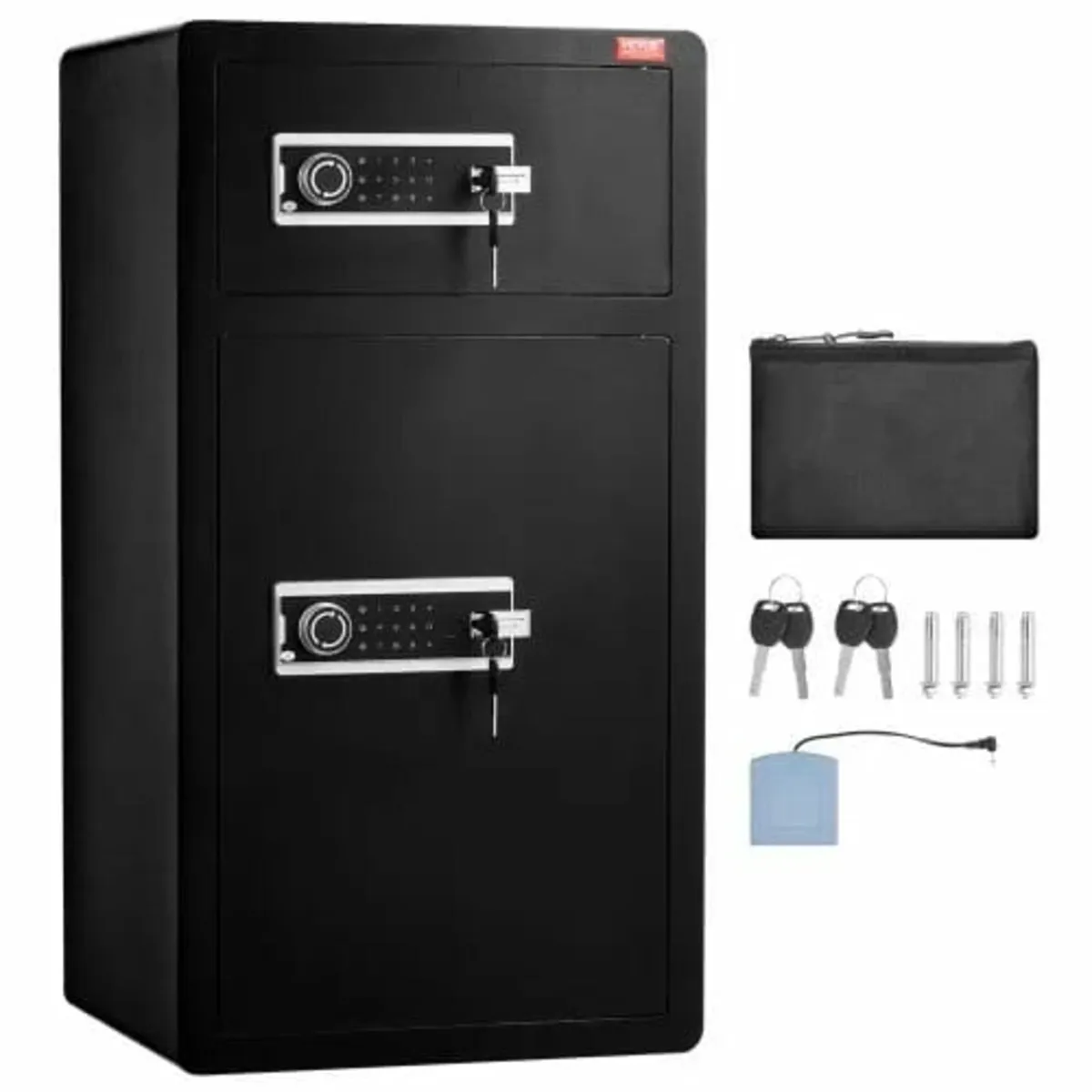 Double Doors 7.2 cu.ft Safe Box with Key Lock & Pa - Image 1