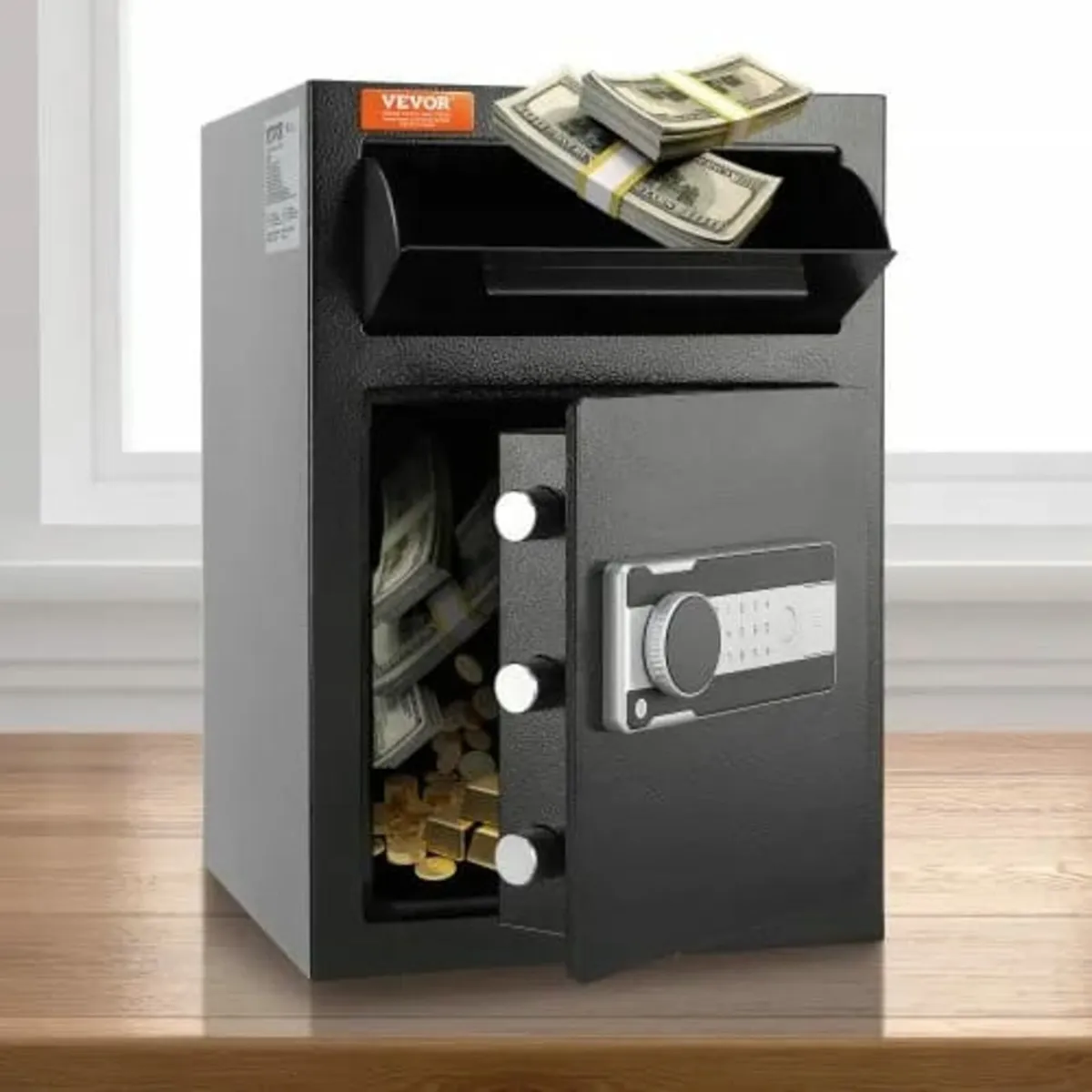 2.5 Cub Depository Safe, Deposit Safe with Drop Sl - Image 1