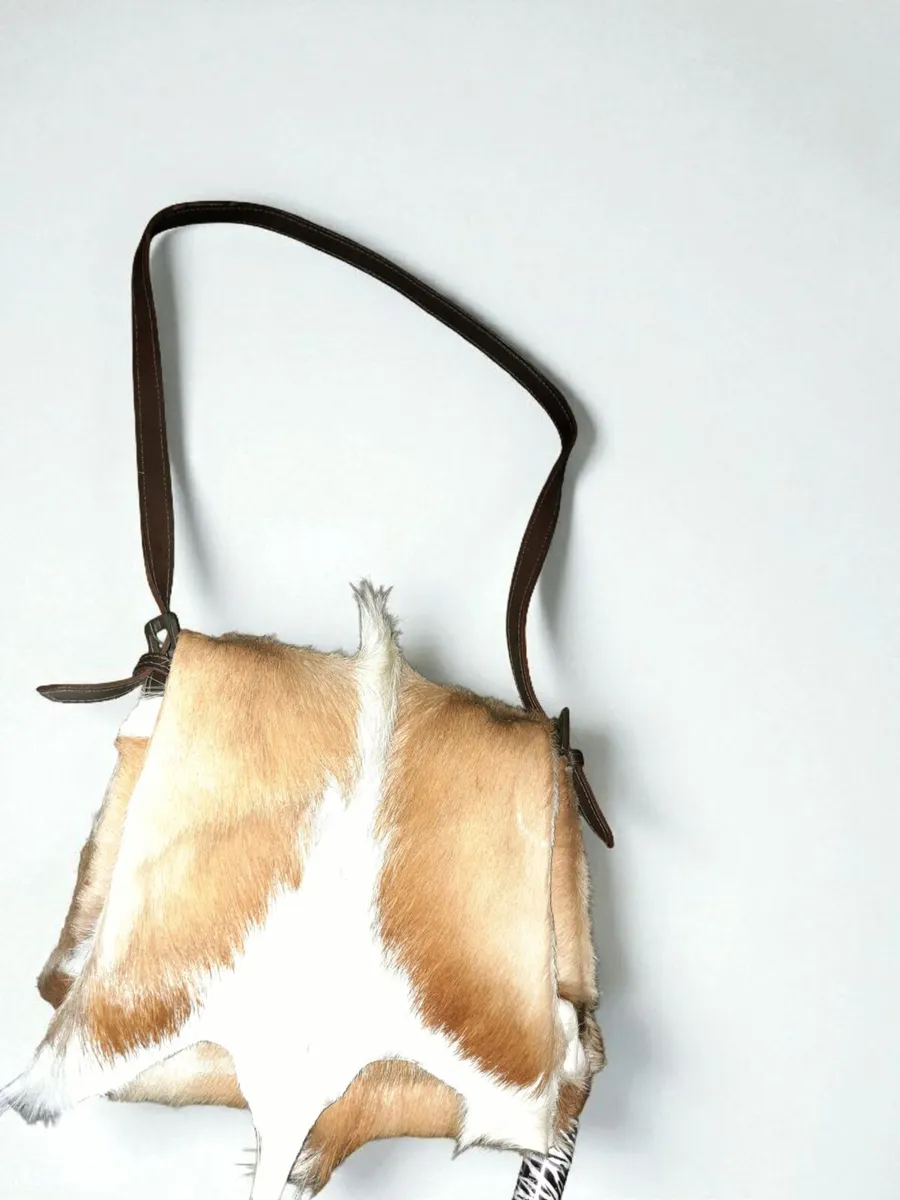 Real Springbok antelope ladies handbag - Image 1