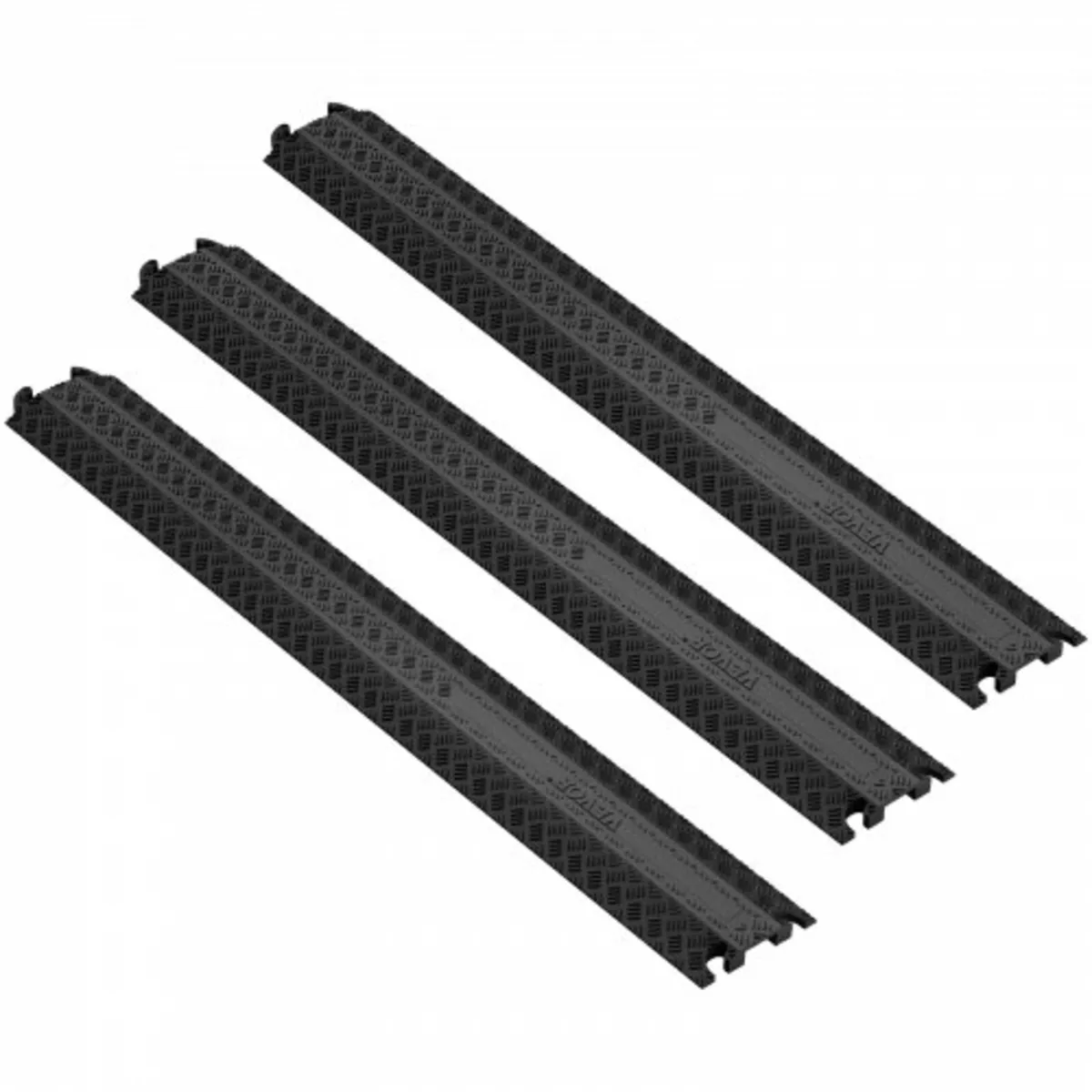 3 PCs Drop Over Cable Cover Ramp 100 x 13 x 2 cm, - Image 1