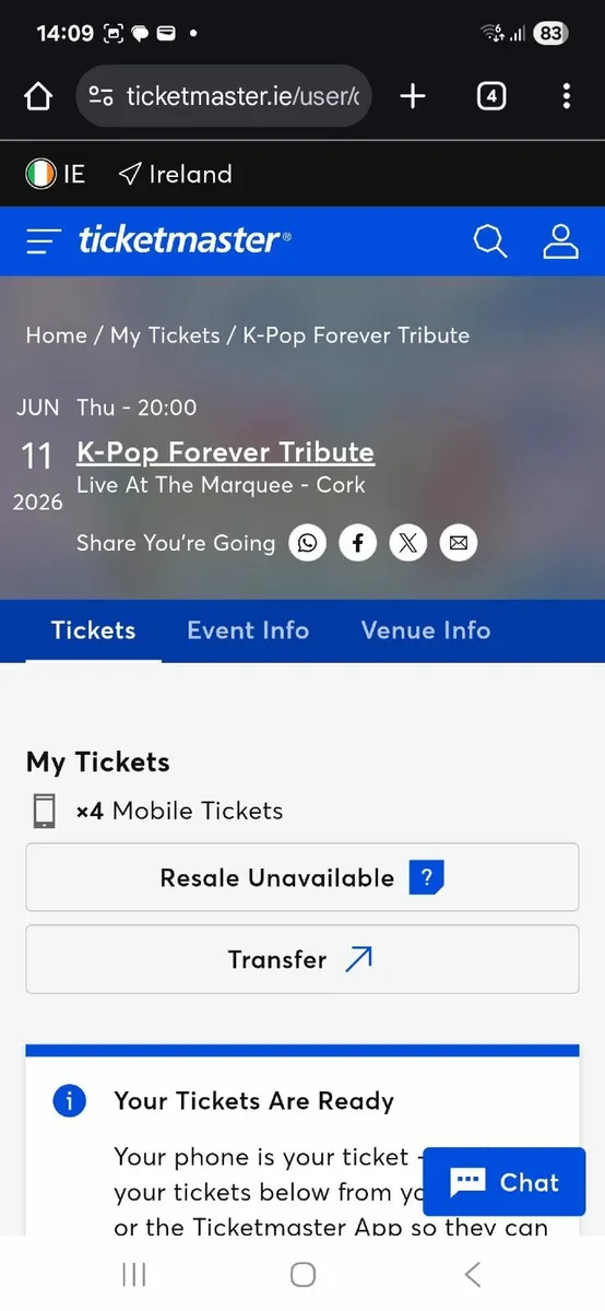 K Pop tickets x4 @ The Marquee Cork 11th June 2026 - Image 3