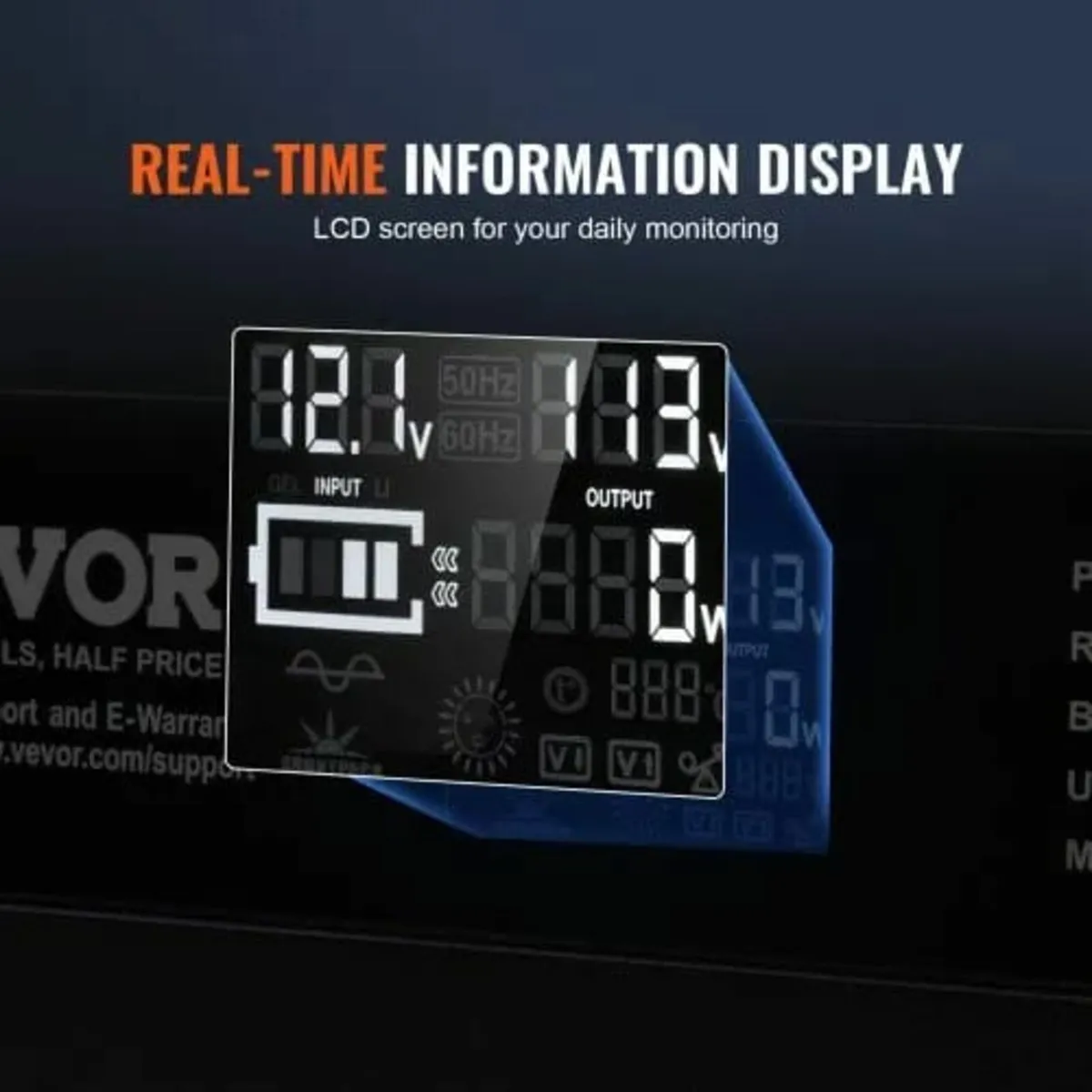 Modified Sine Wave Inverter, 3000Watt, DC 12V to A - Image 4