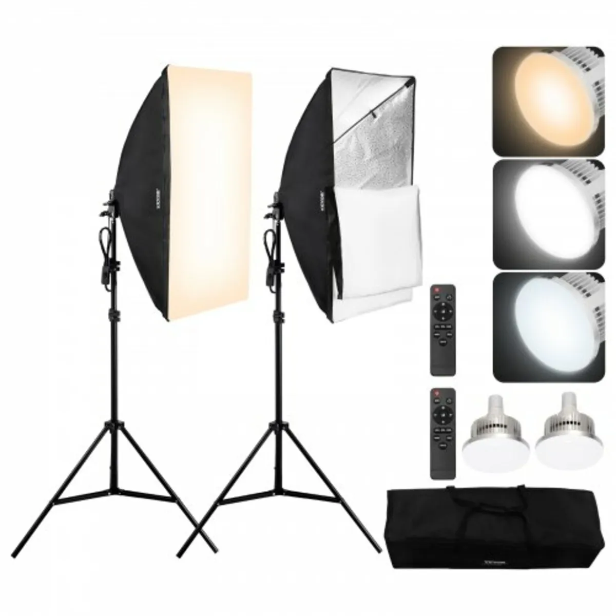 Softbox Lighting Kit 50x70 cm / 20x28 inch 45W 300 - Image 1