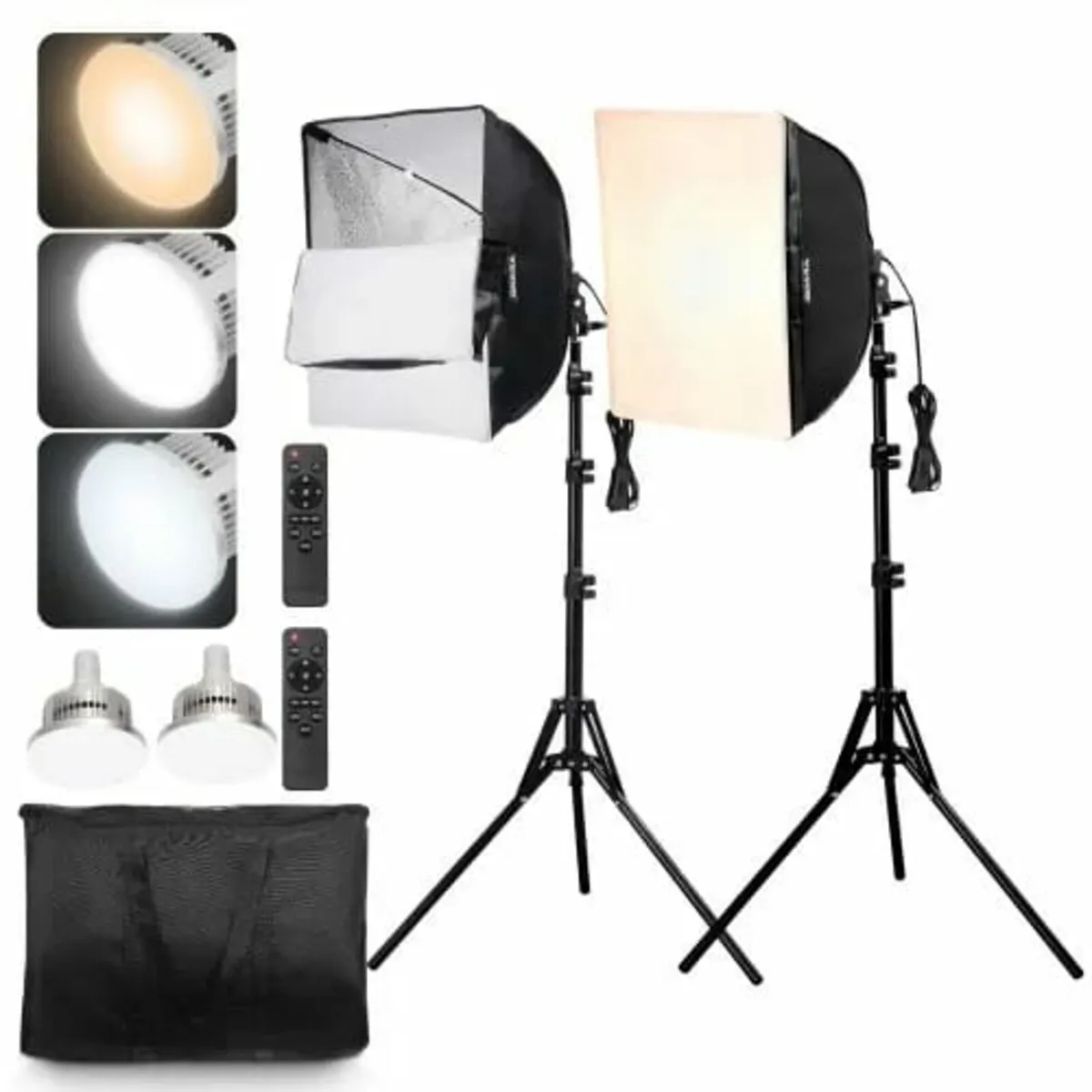 Softbox Lighting Kit 40x40 cm / 16x16 inch 3000-65 - Image 1