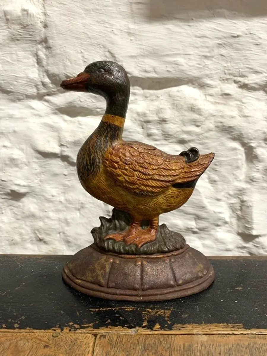 Antique Cast Iron Duck Doorstop. - Image 2