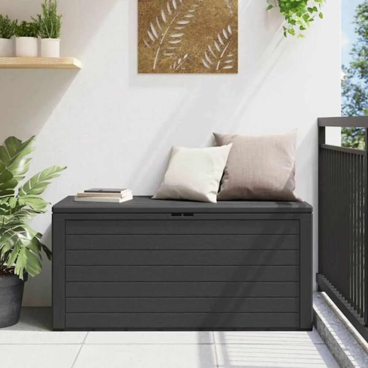 Garden Storage Box Anthracite 116x44x55 cm

Descri - Image 3