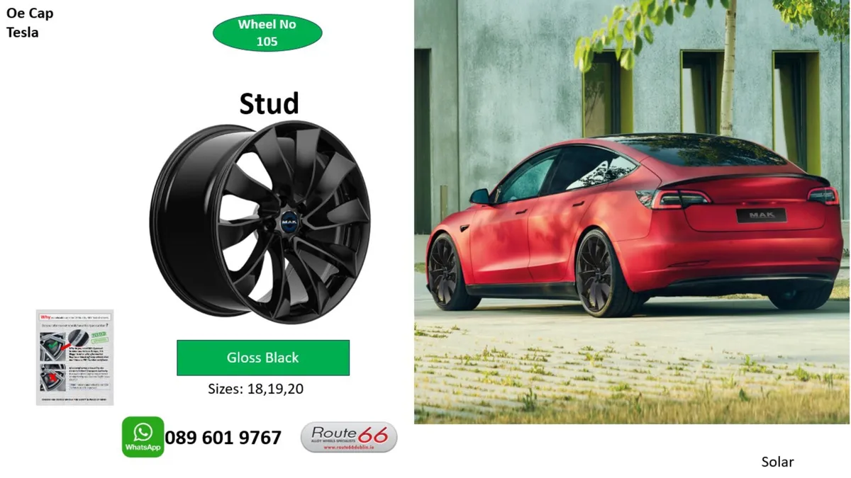 Tesla alloy wheels by Route 66 - Image 1