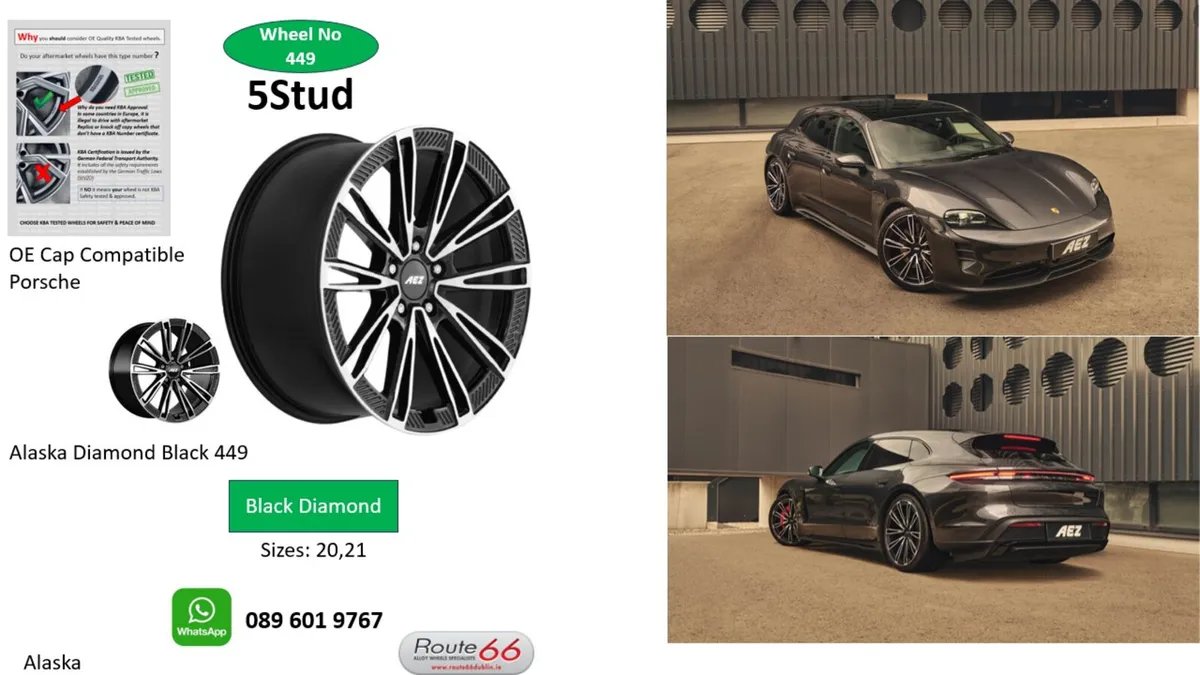 PORSCHE alloy wheels from route 66. - Image 3