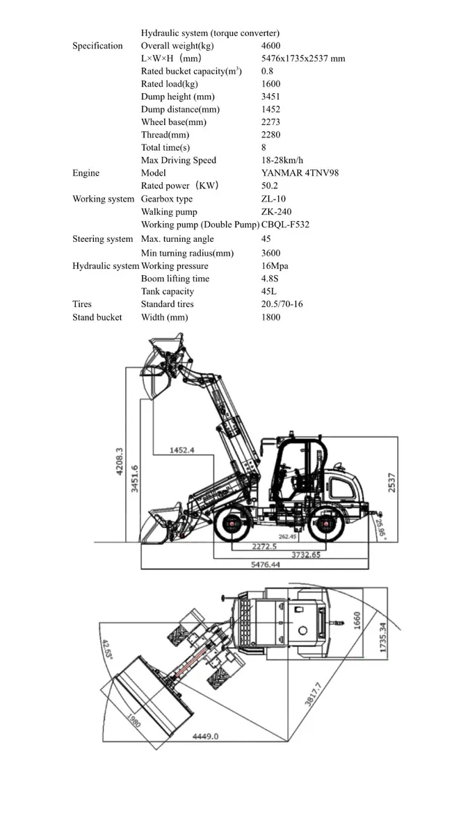 New 2026 HPS 816T  Wheel Loader - Image 3