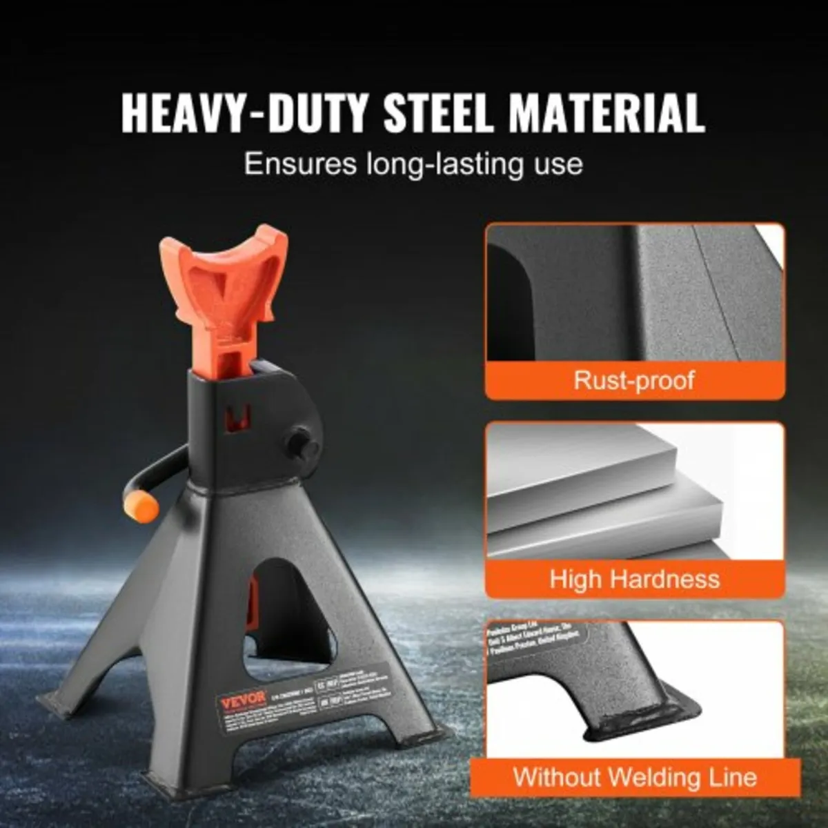 Jack Stands, 3 Ton (6,000 lbs) Capacity Car Jack S - Image 2