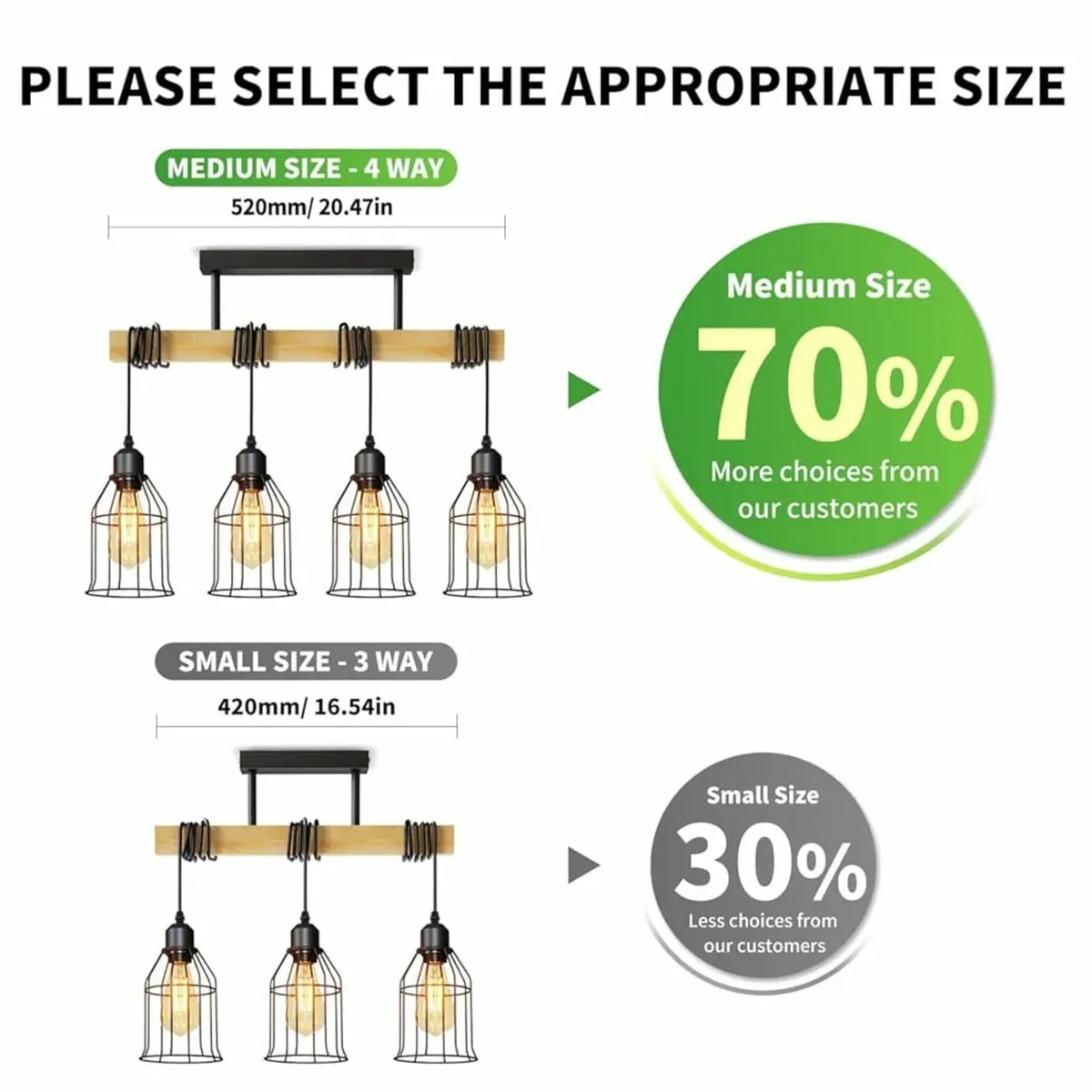 Black Kitchen Lights Ceiling,Pendant Lighting,Vint - Image 4