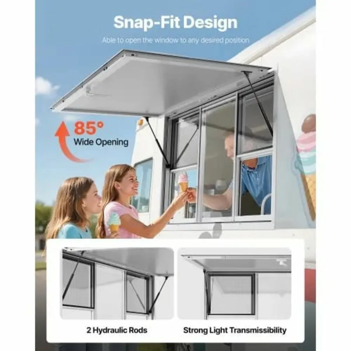 Concession Window 152x92 cm, Aluminum Alloy Servic - Image 4