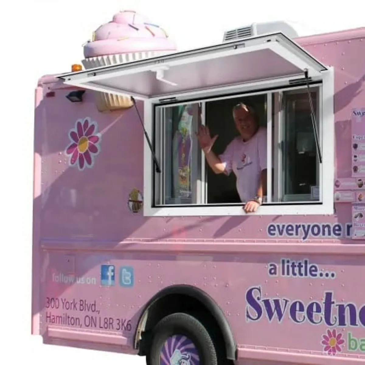 Concession Window for Food Truck, 36"x24" Aluminum - Image 1