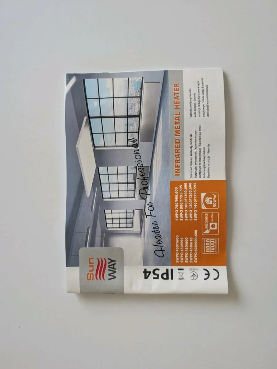 Infra Red Heater Panel - Image 1